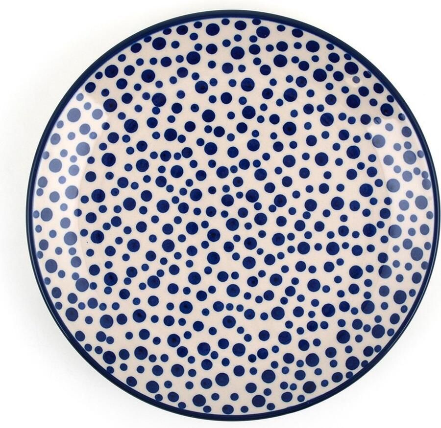 Bunzlau Castle Dinerbord Ø: 26 5 cm Crazy Dots Handgemaakt Bord