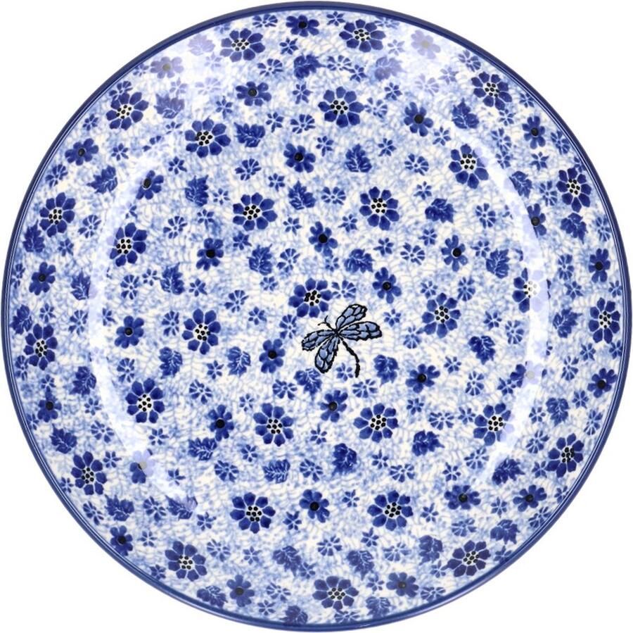 Bunzlau Castle Dinerbord Ø: 26 5 cm Dragonfly Handgemaakt Bord