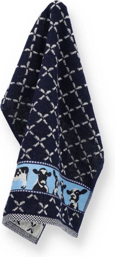 Bunzlau Castle Keukendoek Koe Donkerblauw| 60.00 x 53.00 cm