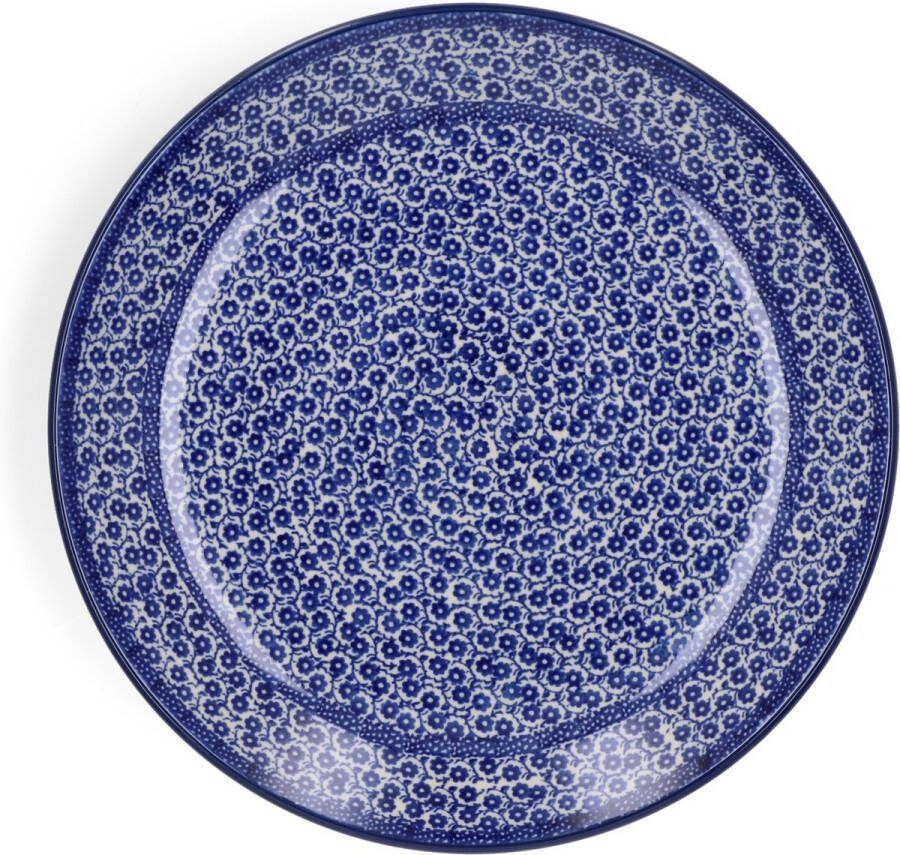 Bunzlau Castle Dinerbord Ø: 26 5 cm Midnight Blue Handgemaakt Bord