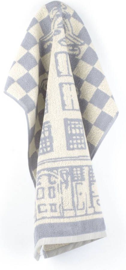 Bunzlau Castle Keukendoek Grachtenpand Grijs| x 53.00 cm