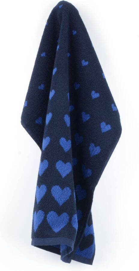 Bunzlau Castle Keukendoek Hart Donkerblauw| x 53.00 cm
