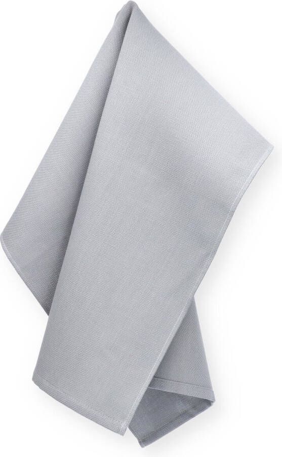Bunzlau Castle Organic Home Theedoek Arctic Misty Grey 65x65 cm| x 65.00 cm
