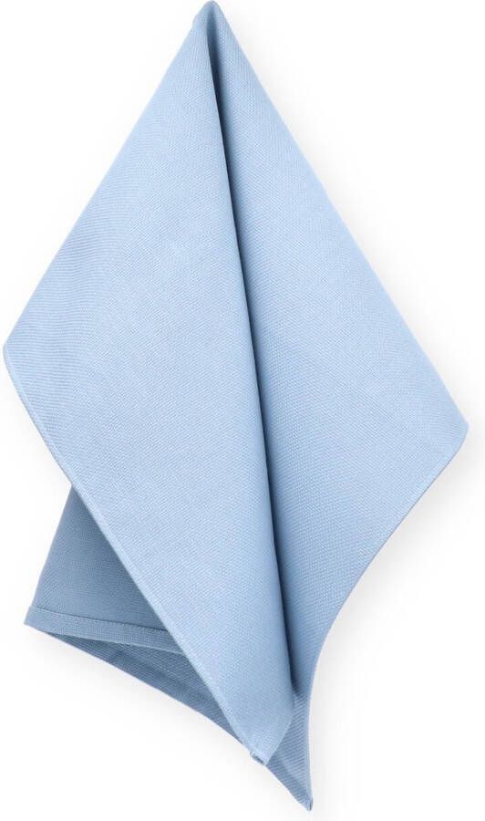 Bunzlau Castle Organic Home Theedoek Arctic Dusty Blue 65x65 cm| x 65.00 cm