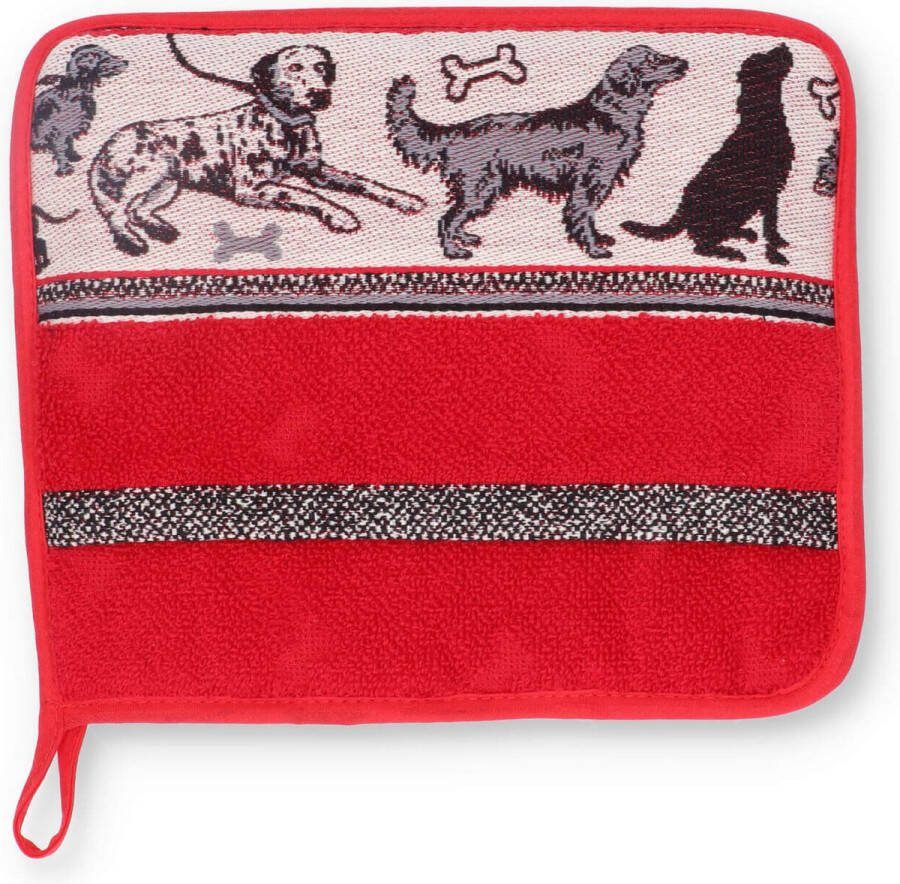 Bunzlau Castle Textile Pannenlap Honden Rood