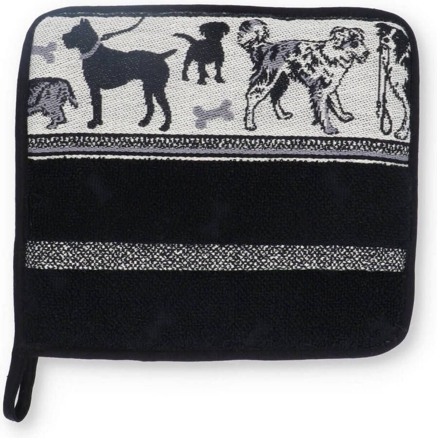 Bunzlau Castle Textile Pannenlap Honden Zwart