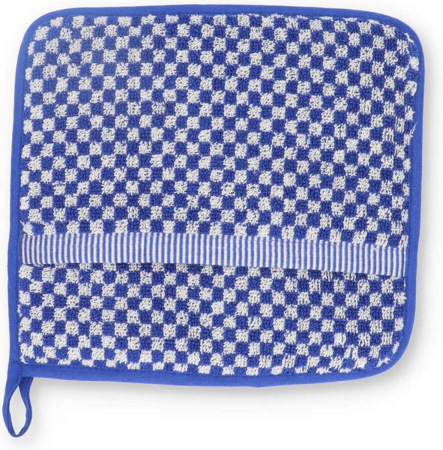 Bunzlau Castle Textile Pannenlap Kleine Ruit Koninklijk Blauw