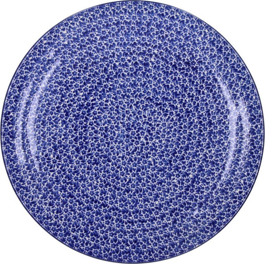 Bunzlau Castle Pizzabord Ø: 33 cm Indigo Handgemaakt Bord