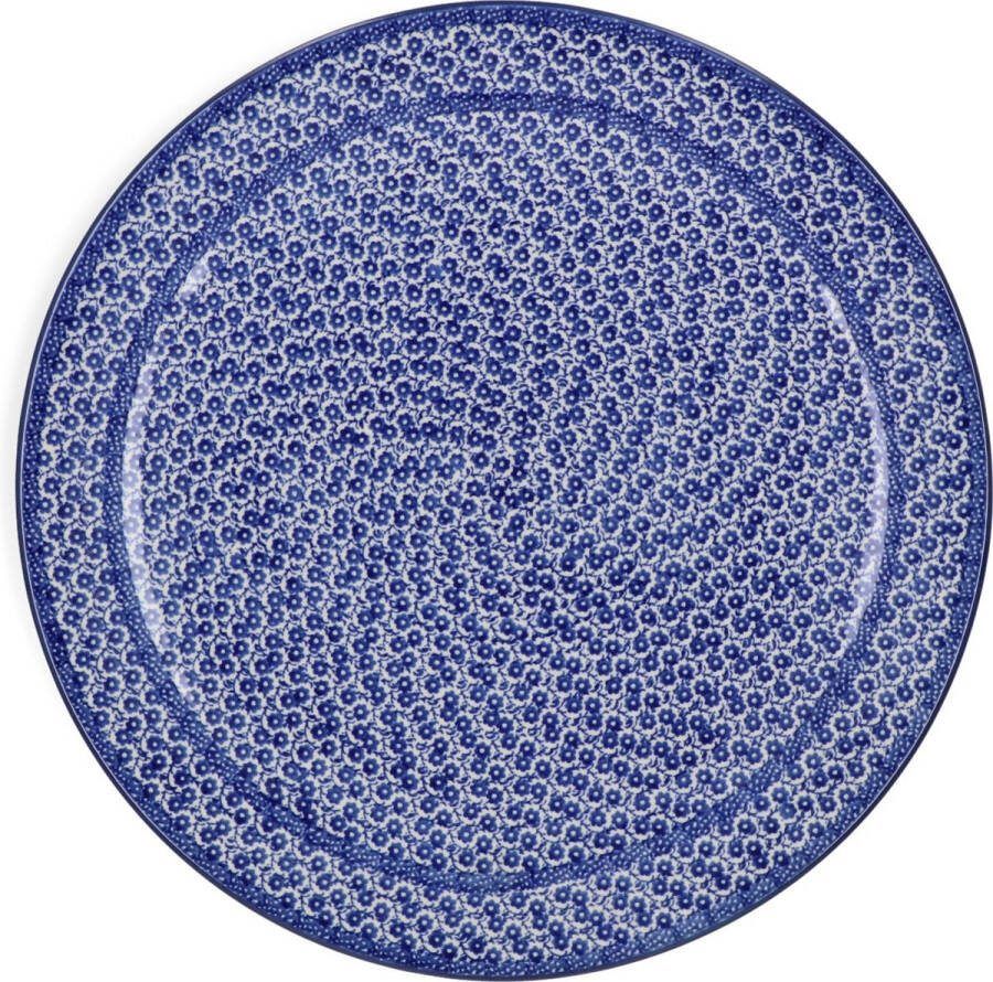 Bunzlau Castle Pizzabord Ø: 33 cm Midnight Blue Handgemaakt Bord