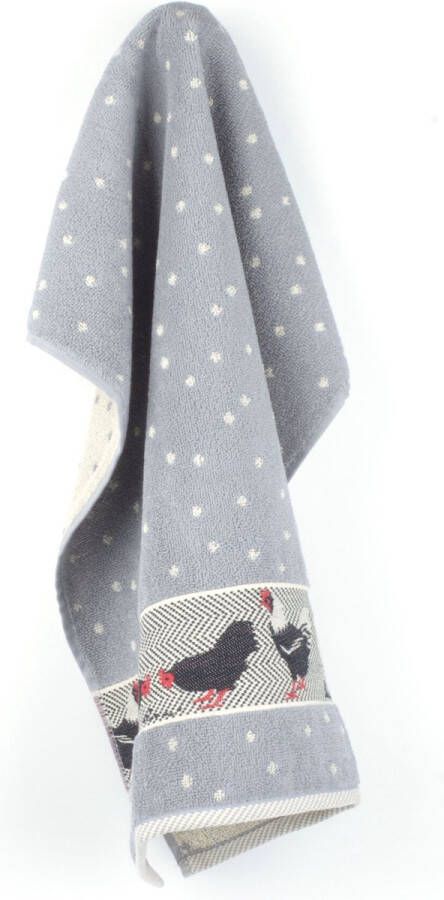 Bunzlau Castle Keukendoek Kip Grijs| 60.00 x 53.00 cm