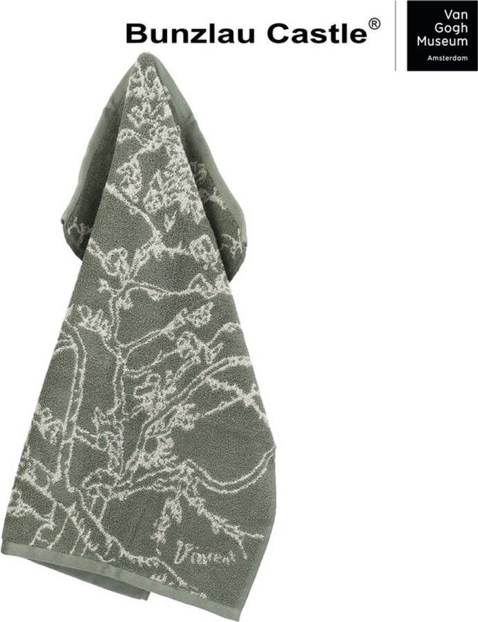Bunzlau Castle Keukendoek VGM Almond Blossom Donkergroen| 60.00 x 53.00 cm