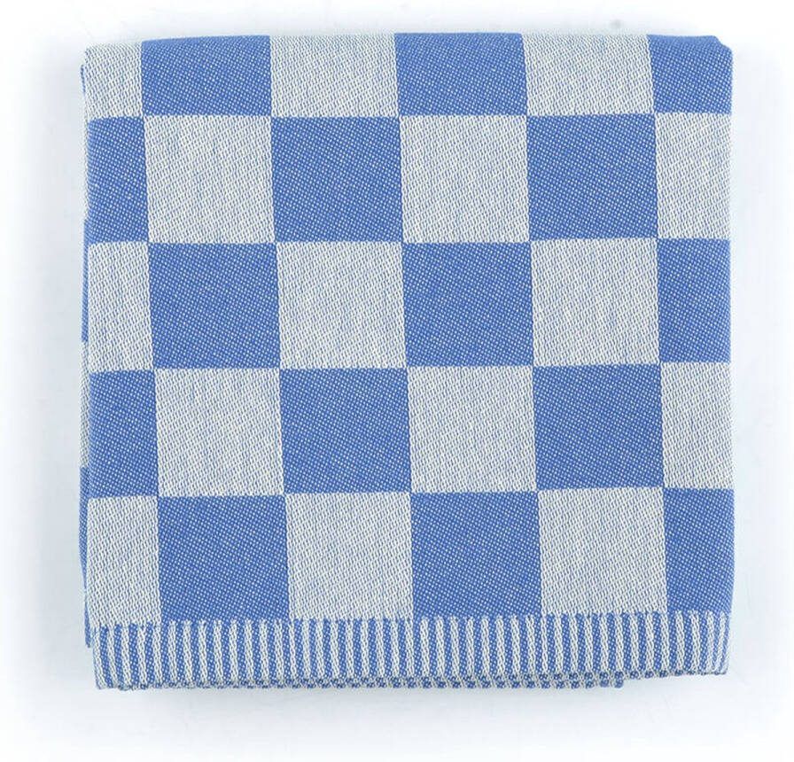 Bunzlau Castle Theedoek Block Koningsblauw| 65.00 x 65.00 cm