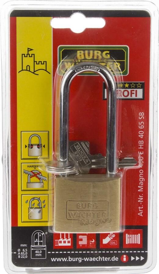 Burg Wächter hangslot 400 E HB 40 65 SB