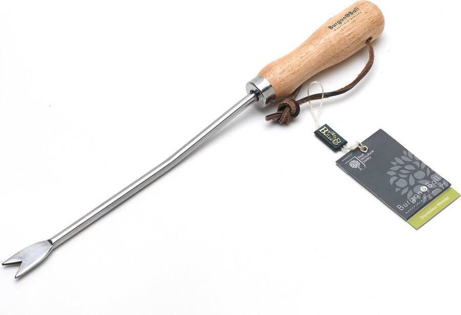 Burgon & Ball RHS Onkruidsteker – verlengd – gemakkelijk onkruid verwijderen – gemaakt met een ergonomisch handvat – FSC en RHS gecertificeerd – gemaakt van topkwaliteit staal – gemaakt van roesbestendig koolstofstaal