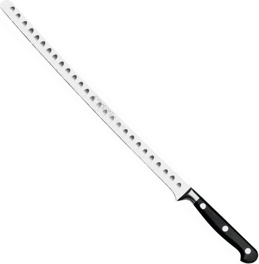 Burgvogel Comfort Line Zalmmes met Kuiltjes Lemmet 31 cm RVS Heft POM Zwart
