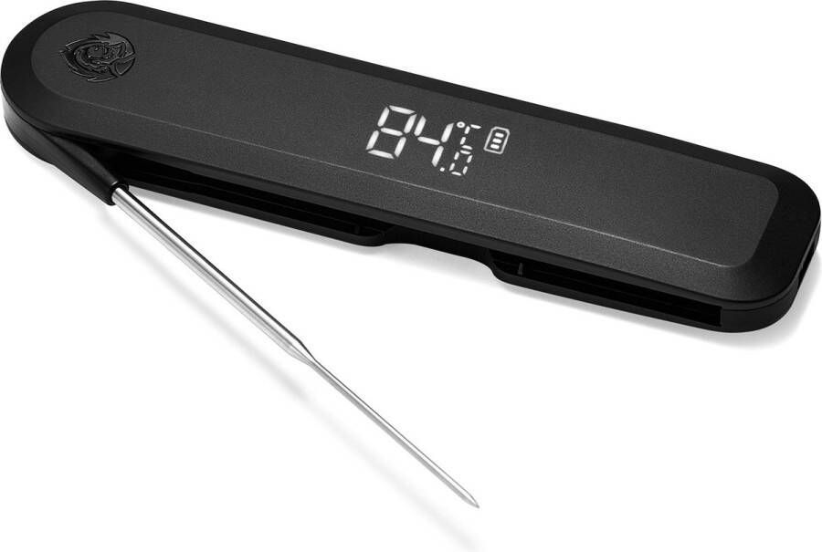 Burnhard Vleesthermometer BBQ Thermometer Vleesthermometer Digitaal Voedselthermometer Frituurthermometer Inklapbaar