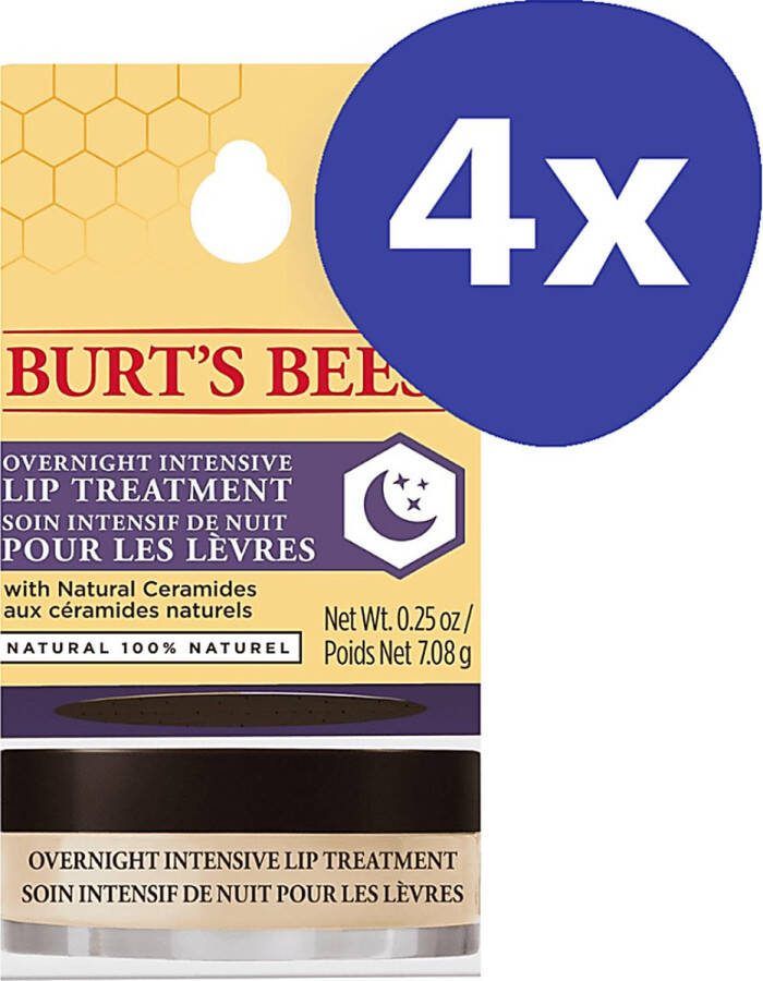 Burt's Bees BurtÂ´s Bees Lip Treatment Overnight Intensive (4x 7.08gr)