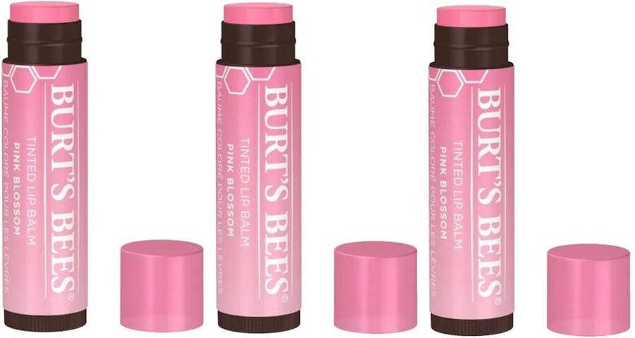 Burt´s Bees BURT'S BEES Tinted Lip Balm Pink Blossom 3 Pak