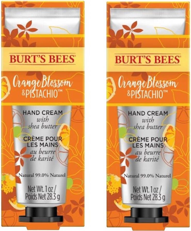 Burt's Bees Hand Cream Orange Blossom & Pistachio 2 Pak