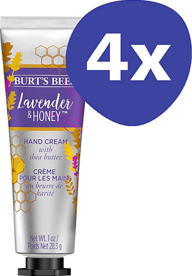 Burt's Bees Handcreme Lavendel & Honing (4x 28.3gr)