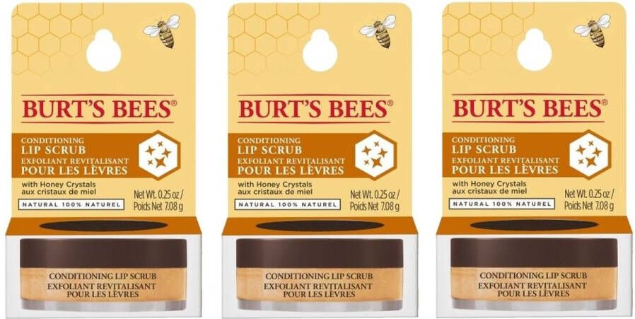 Burt's Bees Lip Scrub Conditioning 3 Pak