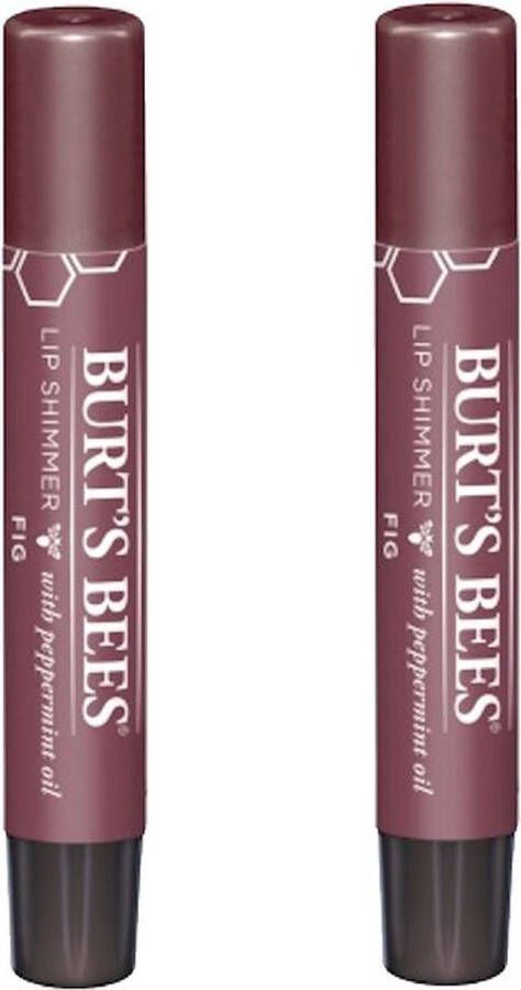 Burt's Bees Lip Shimmer Fig 2 Pak