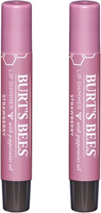 Burt's Bees Lip Shimmer Strawberry 2 Pak