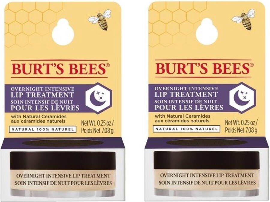Burt's Bees Lip Treatment Overnight Intensive 2 Pak