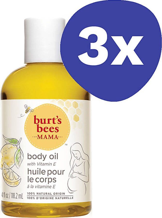Burt's Bees Mama Bee Voedende Lichaamsolie (3x 118ml)