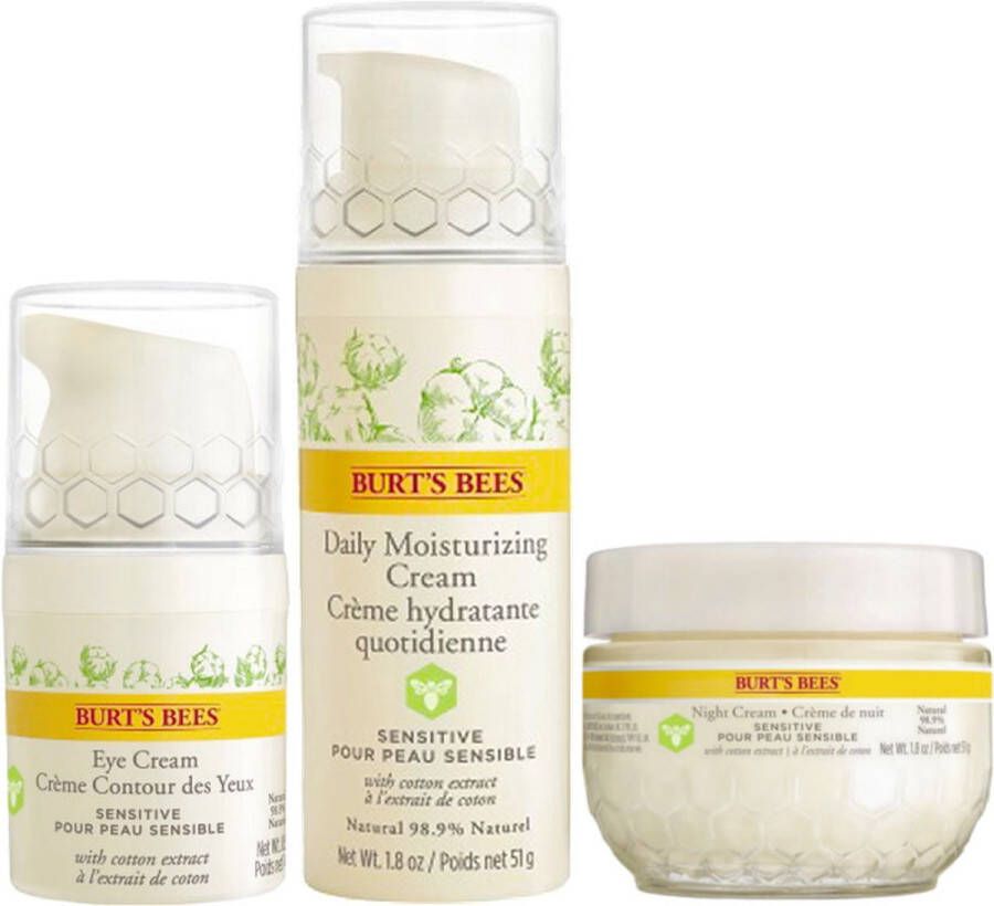 Burt's Bees Sensitive Face Care Set.