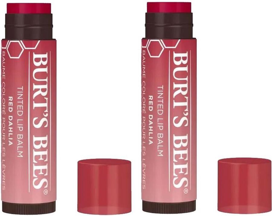Burt's Bees Tinted Lip Balm Red Dahlia 2 Pak