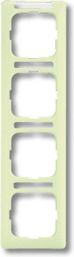 Busch-Jaeger ABB 1724 NSKA-212 BJ AFDEKRAAM 4V VERT TEKST WIT