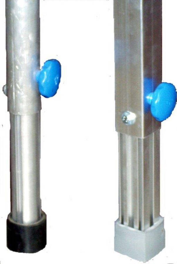 Bütec telescoop poten quadr. 60-100 cm 55 55mm staploos hoogte verstelbaar Accessoires