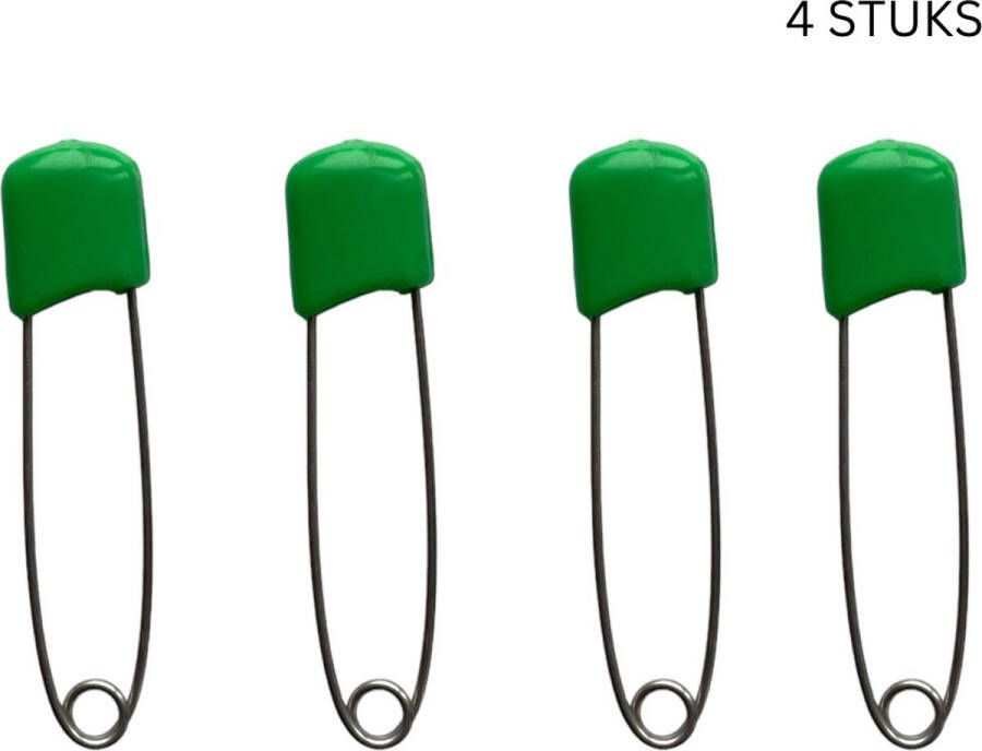 Buttonz 4 Veiligheidsspelden Met Beschermkap Groen 5 4 CM Luier Speld Katoenen Luier Baby Veiligheidsspeld Speld Baby Safety Pins