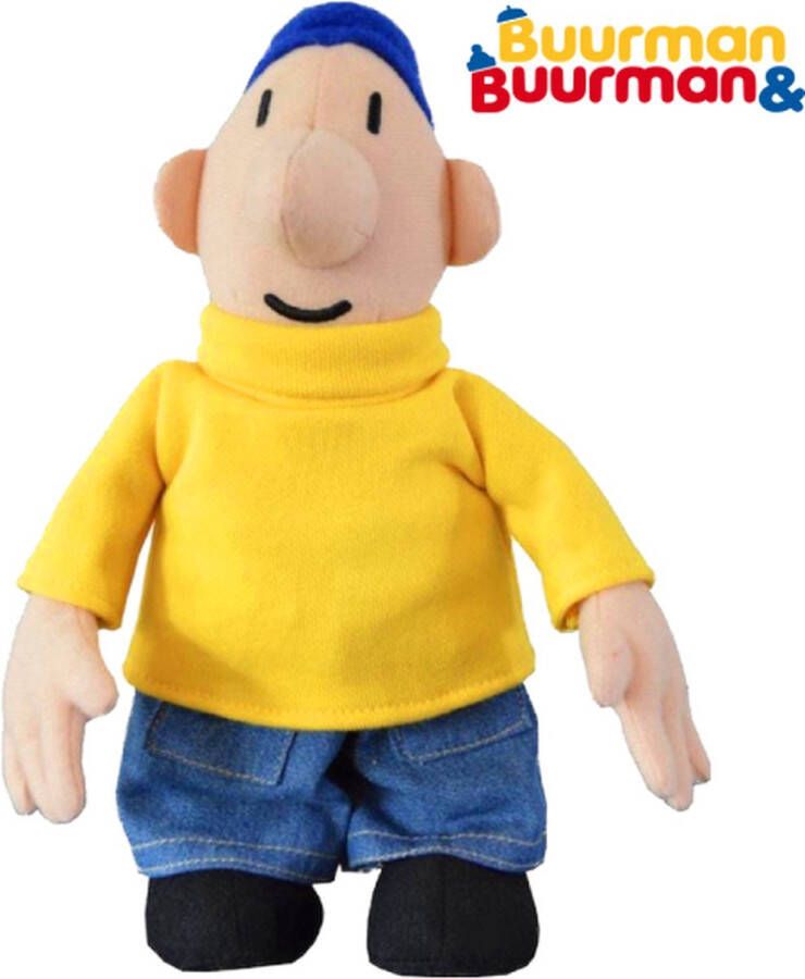 Buurman & Buurman en Buurman Pluche Knuffel (Geel) XXL 100 cm [ Grote XL Plush Toy poppen pop pat mat Extra Groot Speelgoed Knuffelpop voor kinderen jongens meisjes Knuffel en speel met jou favoriete knuffels]