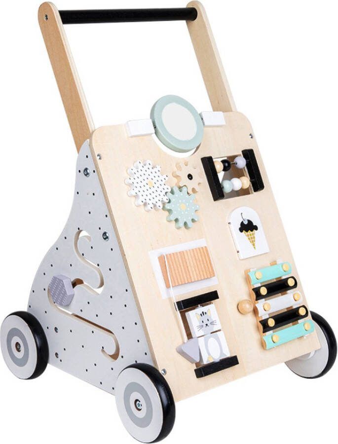 Buxibo Activiteiten Loopwagen Interactieve Montessori Babywalker Educatieve Motoriek Looptrainer