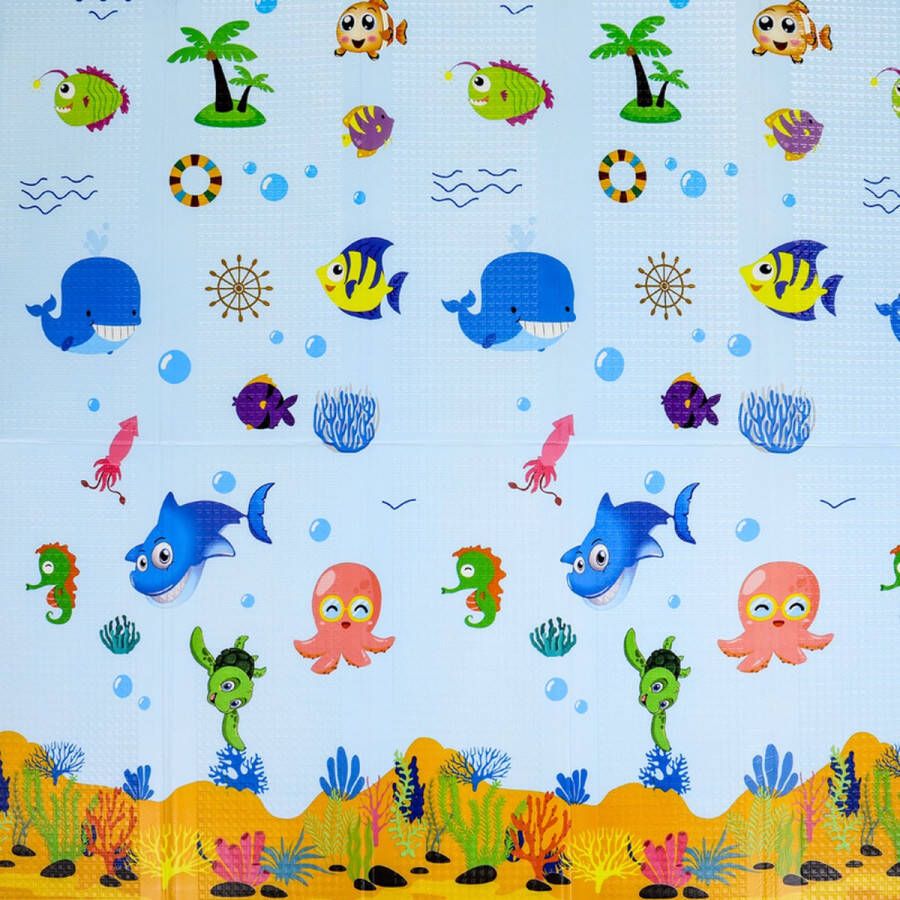 Buxibo Dubbelzijdige Speelmat Foam Dik XPE Foam Kruipmat Speelkleed Vloermat Baby Peuter & Kind Multicolor XPE-011 200x180cm