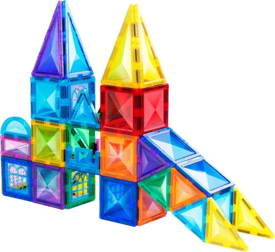 Buxibo Magnetische Tegels Magnetisch Speelgoed 78 stuks Constructiespeelgoed Magnetische Bouwtegels Speelgoed voor kinderen van 3-12 jaar