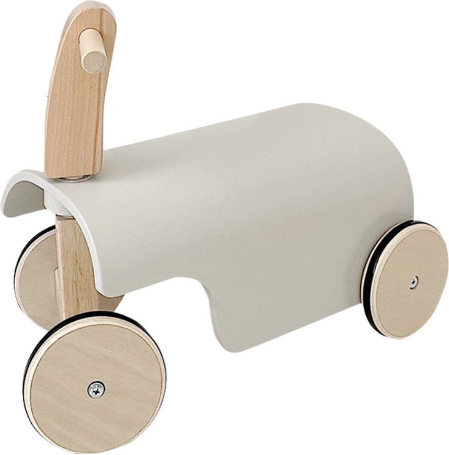 Buxibo Montessori Loopscooter Houten Vintage Loopwagen Loopauto voor Peuter en Baby Hout