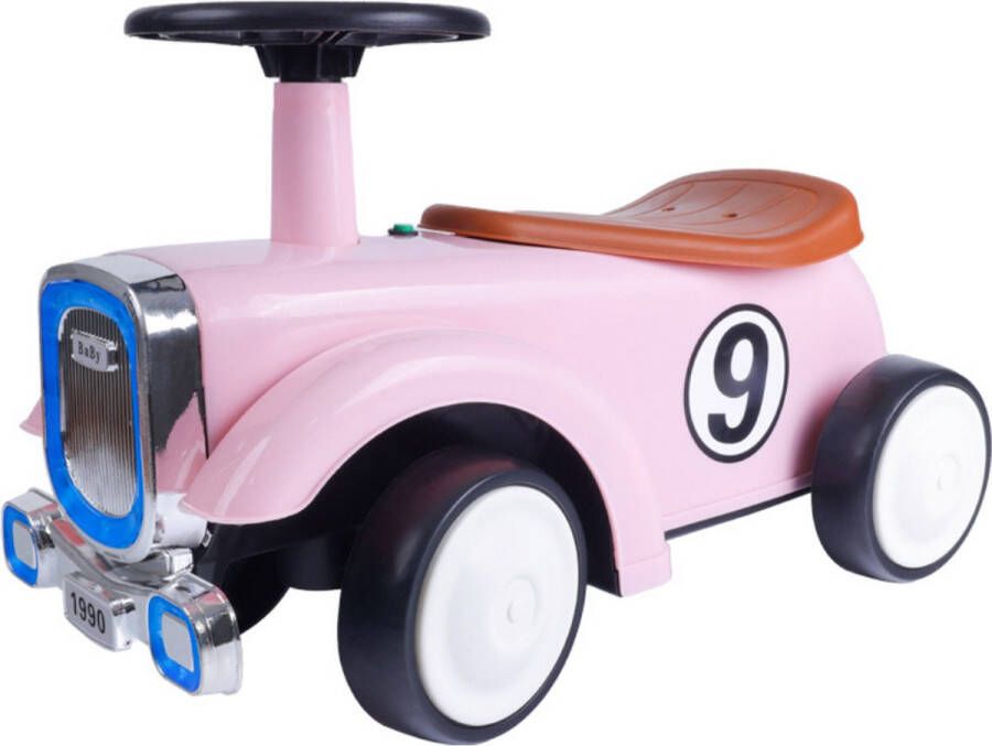 Buxibo Retro Loopauto Truck Loopwagen voor Jongens & Meisjes 1-3 jaar Duurzaam Veilig Stimuleert Motorische Vaardigheden Blauw 58x29x38cm