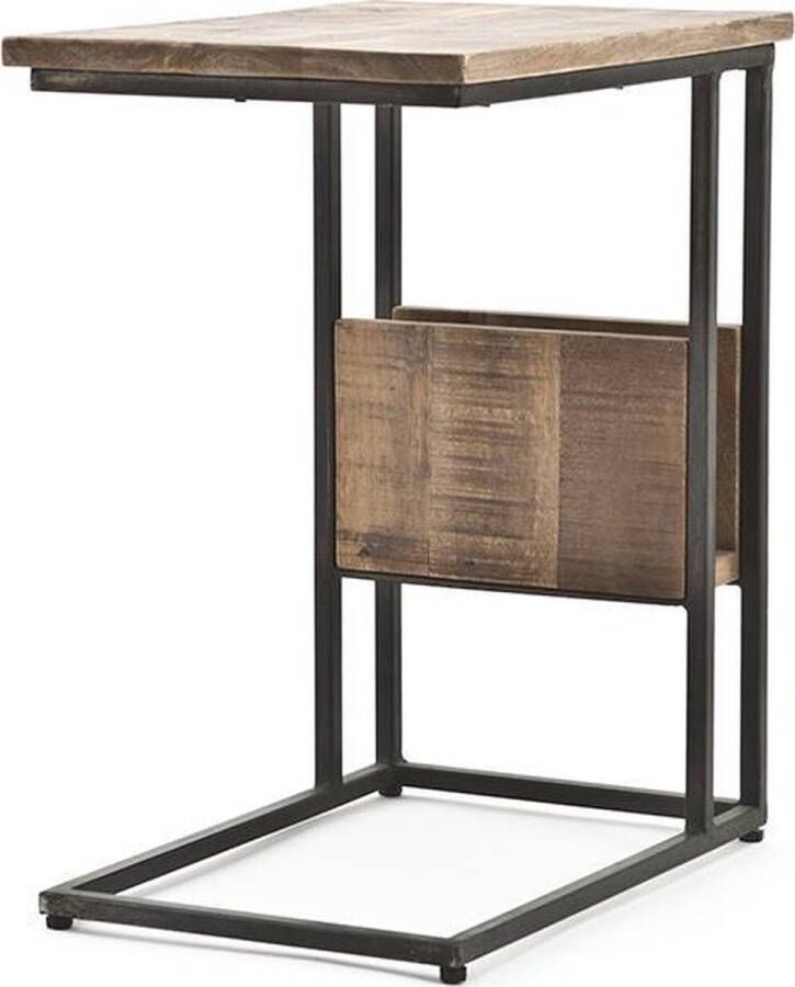 By-Boo Laptoptafel 'Slider' Mangohout kleur Bruin