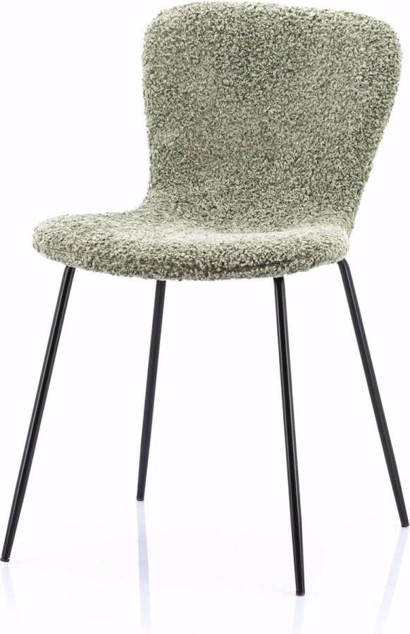 BY-Boo Eetkamerstoel Skip -Groen (set van 2)