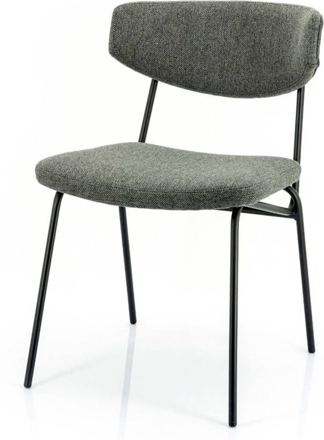 By-Boo Eetkamerstoel 'Crockett' kleur Donkergrijs