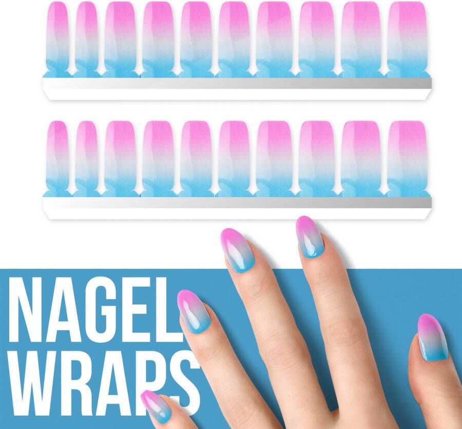 By Emily Nagel wrap Boy or Girl? | 20 stickers | Nail wrap | Nail art | Trendy | Design | Nagellakvrij | Eenvoudig | Nagel wrap | Nagel stickers | Folie | Zelfklevend | Sjablonen