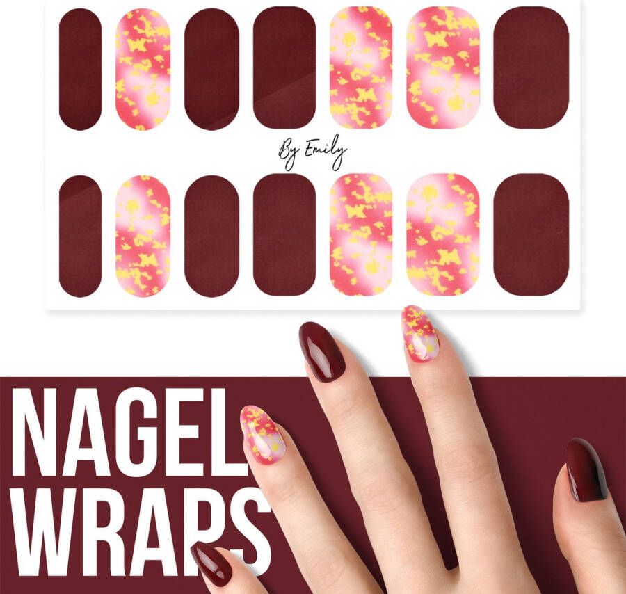 By Emily Nagel wrap Classy Spots | 14 stickers | Nail wrap | Nail art | Trendy | Design | Nagellakvrij | Eenvoudig | Nagel wrap | Nagel stickers | Folie | Zelfklevend | Sjablonen