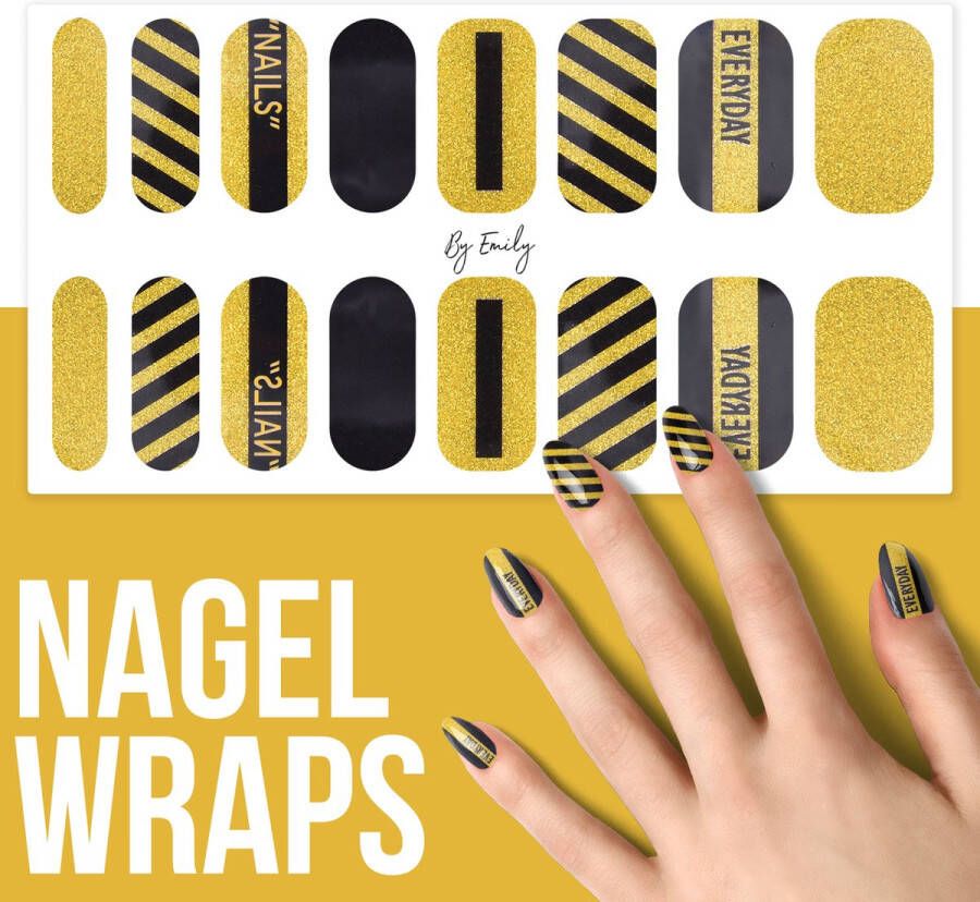 By Emily Nagel wrap Everyday Nails Moederdag cadeaus 16 stickers Nail wrap Nail art Trendy Design Nagellakvrij Eenvoudig Nagel wrap Nagel stickers Folie Zelfklevend Sjablonen