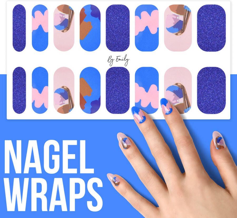 By Emily Nagel wrap Girl with Pearl Earring 16 stickers Nail wrap Nail art Trendy Design Nagellakvrij Eenvoudig Nagel wrap Nagel stickers Folie Zelfklevend Sjablonen