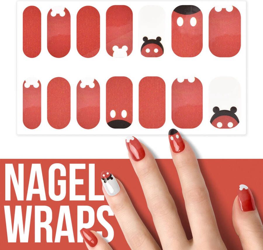 By Emily Nagel wrap Head on Tips 14 stickers Nail wrap Nail art Trendy Design Nagellakvrij Eenvoudig Nagel wrap Nagel stickers Folie Zelfklevend Sjablonen