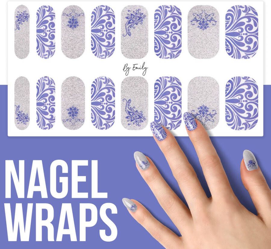 By Emily Nagel wrap Indian Blossom Moederdag cadeaus stickers Nail wrap Nail art Trendy Design Nagellakvrij Eenvoudig Nagel wrap Nagel stickers Folie Zelfklevend Sjablonen