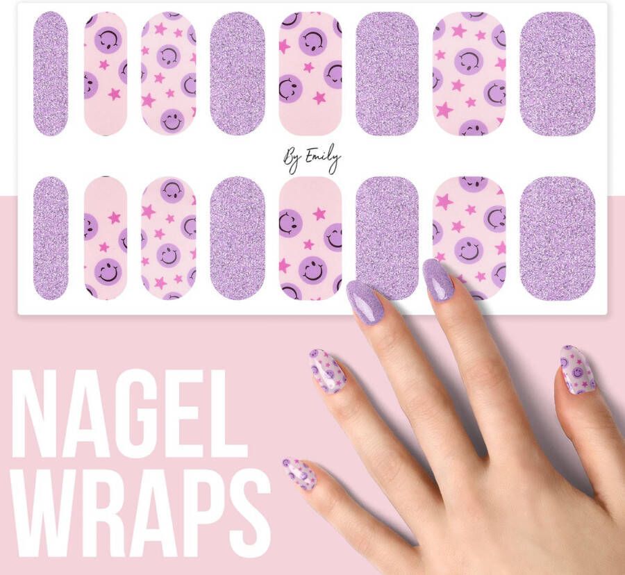 By Emily Nagel wrap Joyful Moments Moederdag cadeaus 16 stickers Nail wrap Nail art Trendy Design Nagellakvrij Eenvoudig Nagel wrap Nagel stickers Folie Zelfklevend Sjablonen